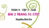 Bài 2 trang 51Toán 9 tập 1 Chân trời sáng tạo